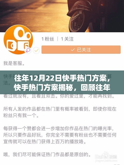 揭秘往年12月22日快手热门方案，策略回顾与影响分析