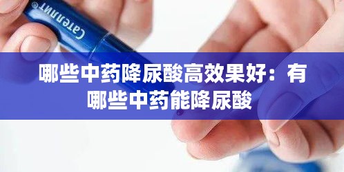 哪些中药降尿酸高效果好：有哪些中药能降尿酸 