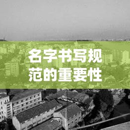 名字书写规范的重要性及应用解析