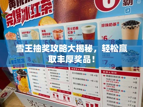 雪王抽奖攻略大揭秘，轻松赢取丰厚奖品！