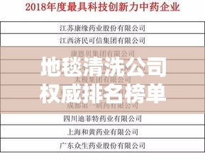 地毯清洗公司权威排名榜单揭晓，行业佼佼者深度解析！