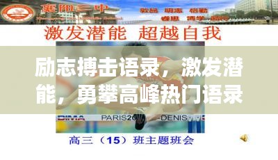励志搏击语录，激发潜能，勇攀高峰热门语录分享